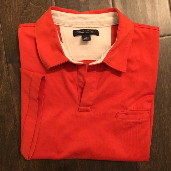 Banana Republic SS Orange Polo - Picture 3 of 4
